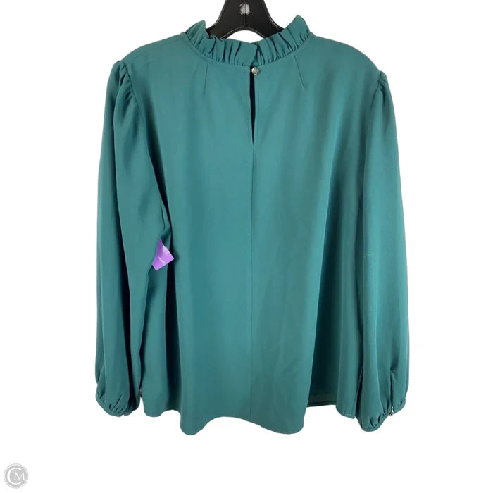 Top Long Sleeve By J. Crew In Green, Size: Xl