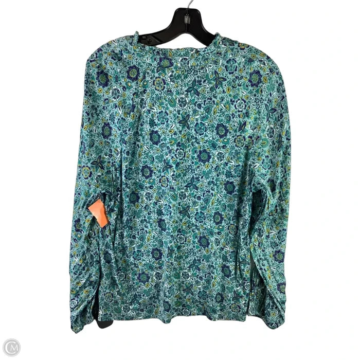 Top Long Sleeve By Loft In Blue, Size: L