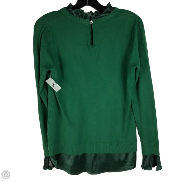 Top Long Sleeve By Sioni In Green, Size: M