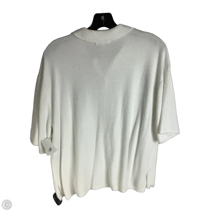 Top Short Sleeve By Barefoot Dreams In White, Size: M