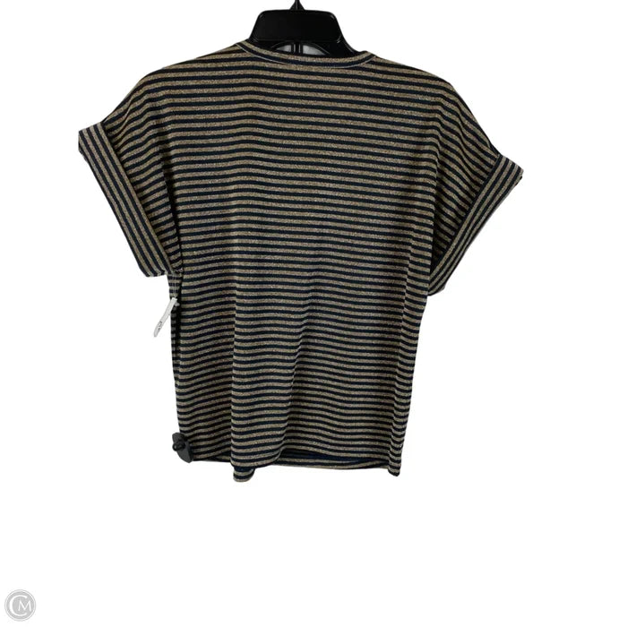 Top Short Sleeve By Michael By Michael Kors In Striped Pattern, Size: S
