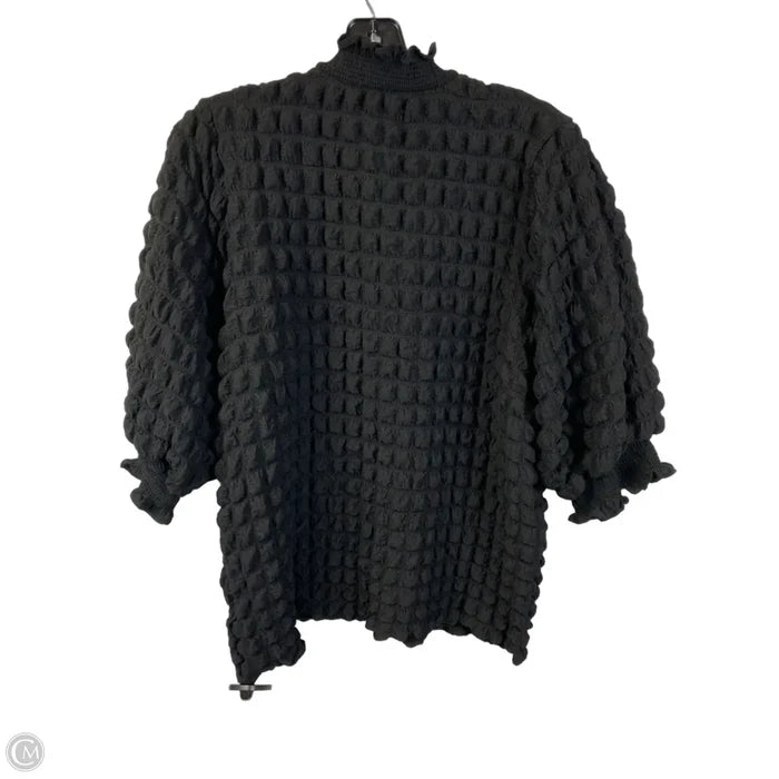 Top Short Sleeve By Simply Southern In Black, Size: L