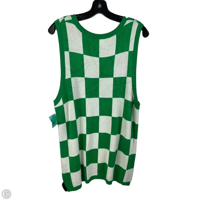 Vest Sweater By Dokotoo In Green, Size: Xl