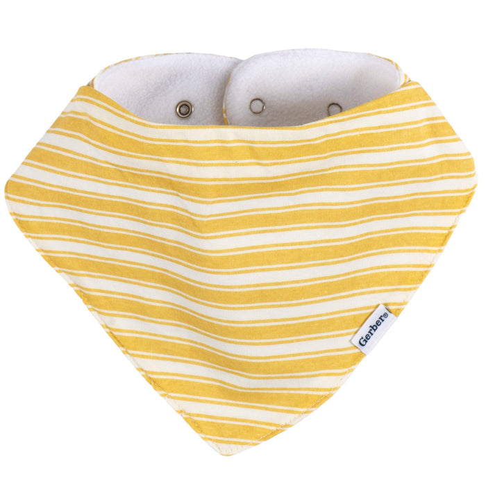 -Pack Baby Girls Multi Blues Bandana Bib