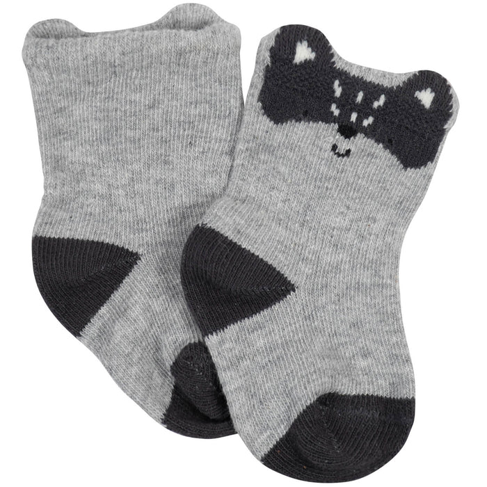 10-Pack Baby Boys Camping & White Wiggle Proof® Socks