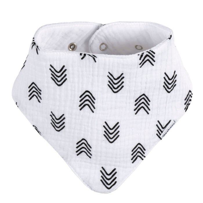 10-Pack Baby Neutral Multi White Muslin Bandana Bib