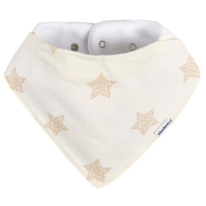 10-Pack Baby Neutral Multi Grey Bandana Bib