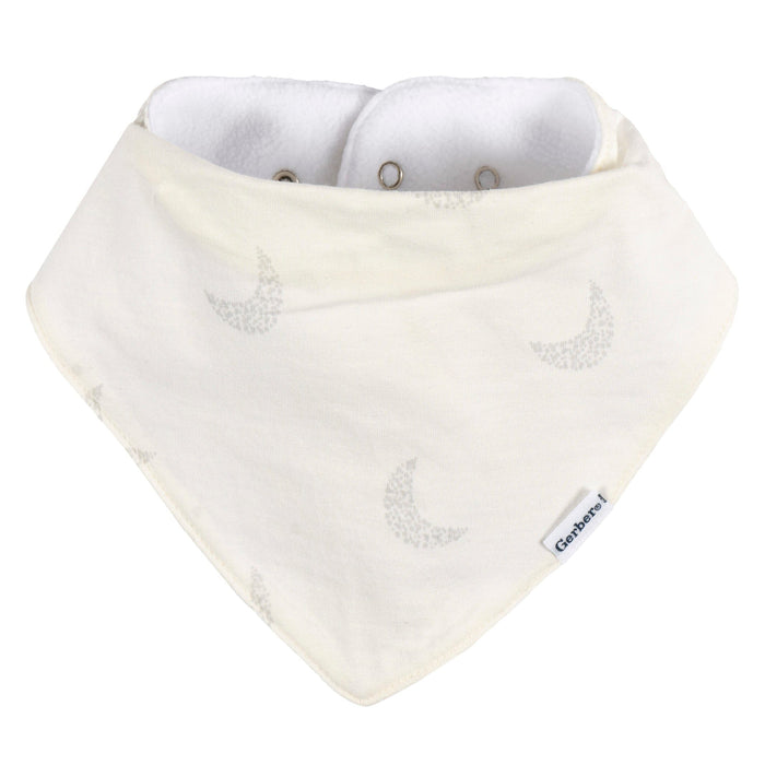 10-Pack Baby Neutral Multi Grey Bandana Bib