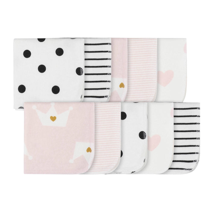 10-Pack Girls Ballerina Washcloths-Gerber Childrenswear