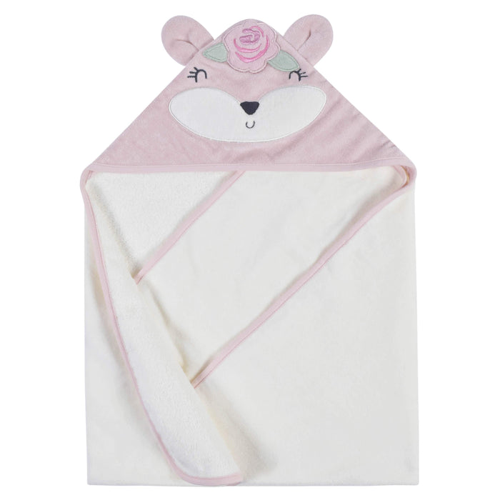 10-Piece Baby & Toddler Girls Fox Hooded Towel, Robe, & Washcloths Set-Gerber Childrenswear