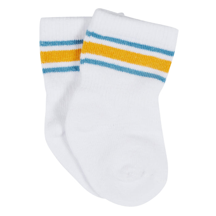 12-Pack Baby & Toddler Boys Construction Zone Jersey Crew Wiggle Proof® Socks