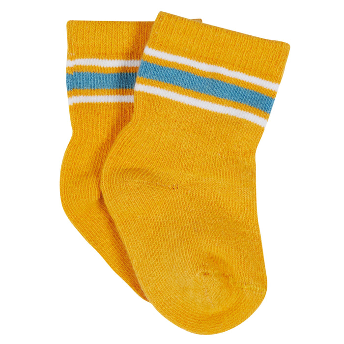 12-Pack Baby & Toddler Boys Construction Zone Jersey Crew Wiggle Proof® Socks
