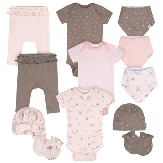 12-Piece Baby Girls Garden Bundle Set Bundle Gerber Childrenswear
