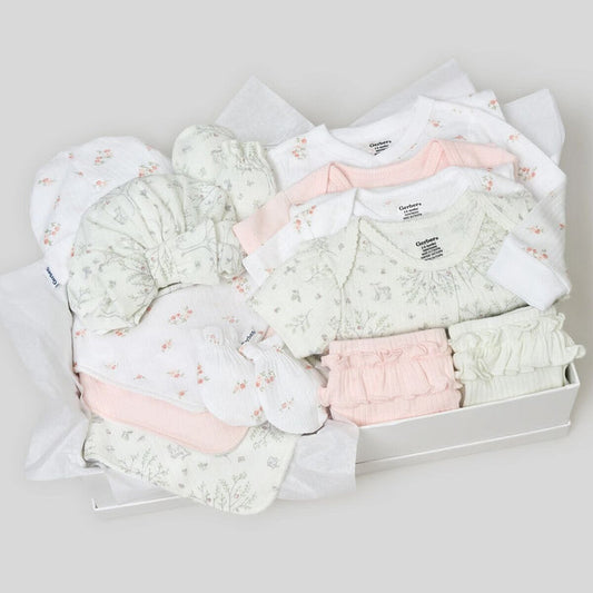 13-Piece Baby Girls Deer Baby Essentials Gift Set outfits Gerber®