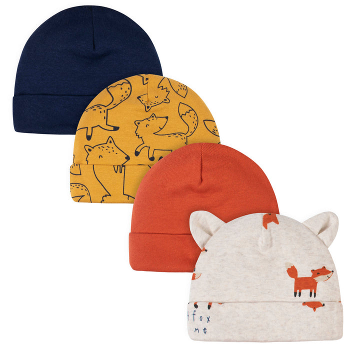 16-Piece Baby Boys Fox Gown, Mitten, Cap, & Sock Set-Gerber Childrenswear