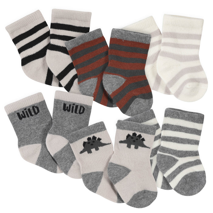 18-Piece Baby Boys Dino Onesies® Bodysuit, Mitten, Cap, & Sock Set-Gerber Childrenswear