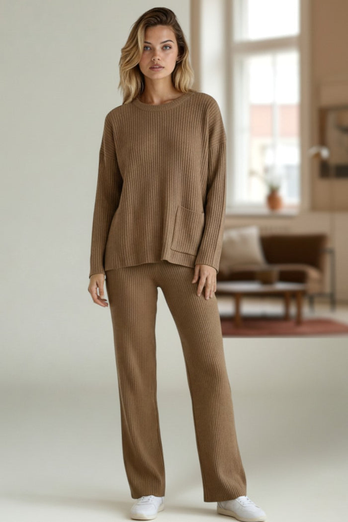 2 couleurs pour l'ensemble Maille Deluxe – Confort Élégant