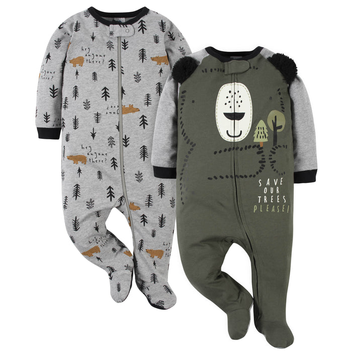 2-Pack Baby Boys Bear Sleep 'n Plays-Gerber Childrenswear