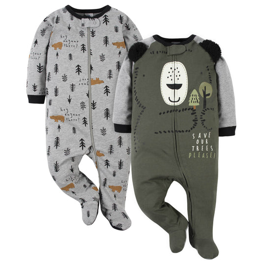 2-Pack Baby Boys Bear Sleep 'n Plays-Gerber Childrenswear