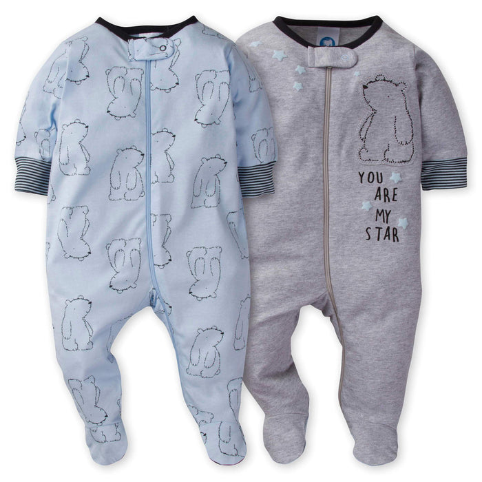 2-Pack Baby Boys Bear Sleep N' Plays