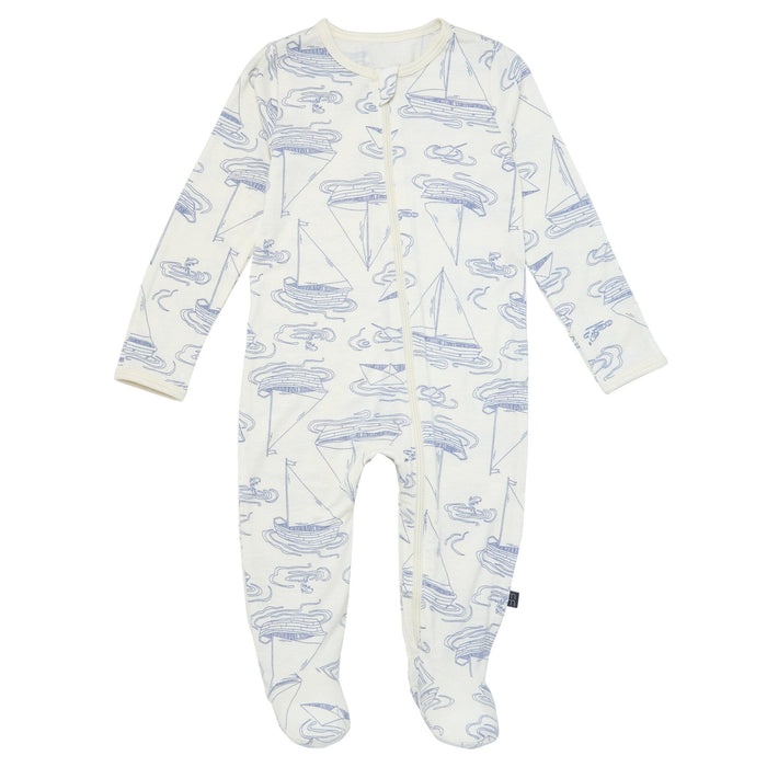 2-Pack Baby Boys Ivory Sailboat Sleep 'N Play With Mittens sleepwear Modern Moments™ by Gerber®