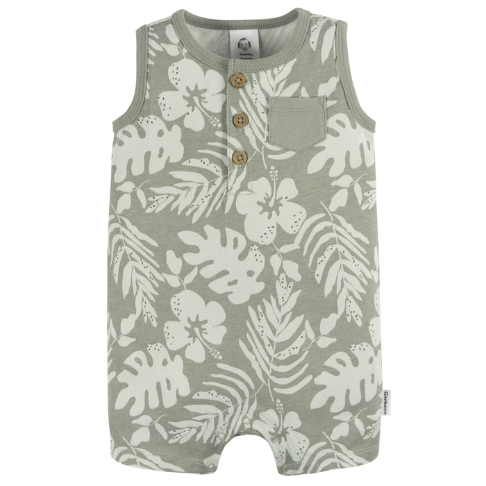 2-Pack Baby Boys Tropical Romper