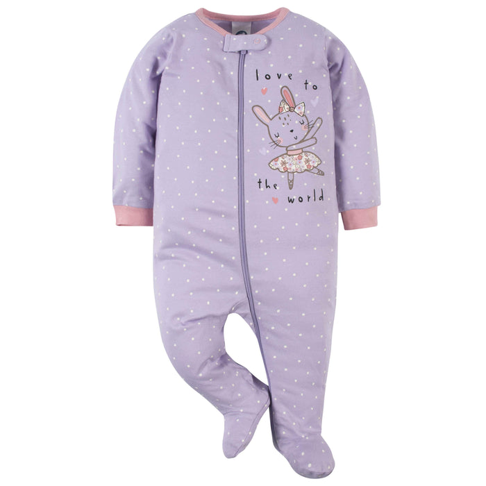 2-Pack Baby Girls Bunny Ballerina Sleep 'n Plays-Gerber Childrenswear