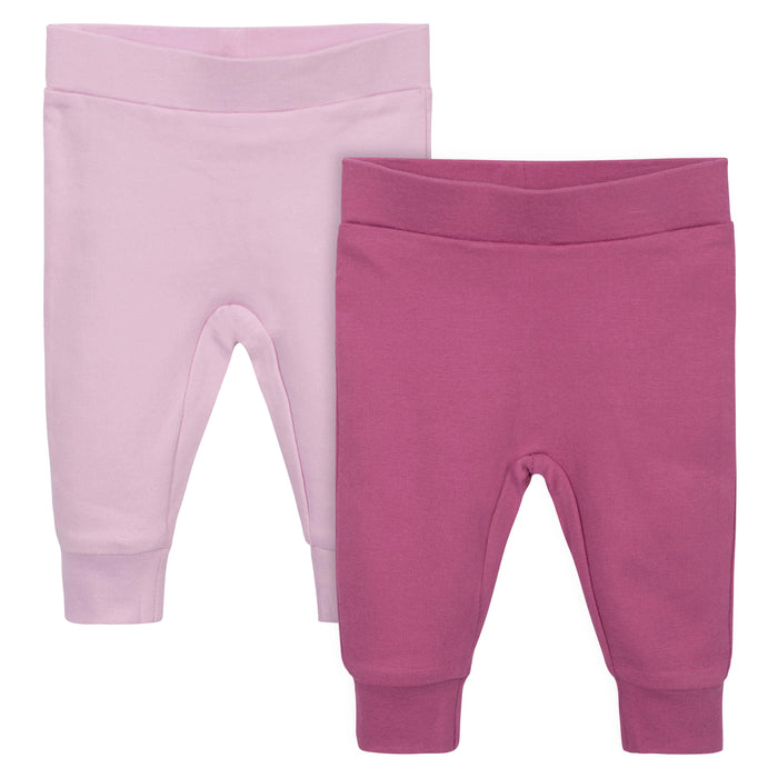 2-Pack Baby Girls Comfy Stretch Pants-Gerber Childrenswear