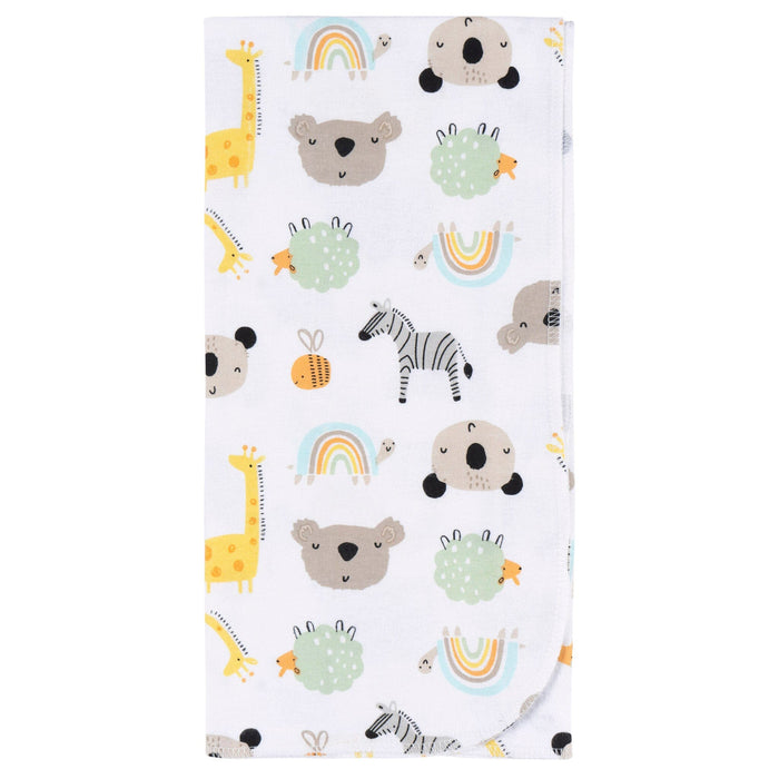 2-Pack Baby Neutral Little Animals Flannel Blankets Blankets Gerber®
