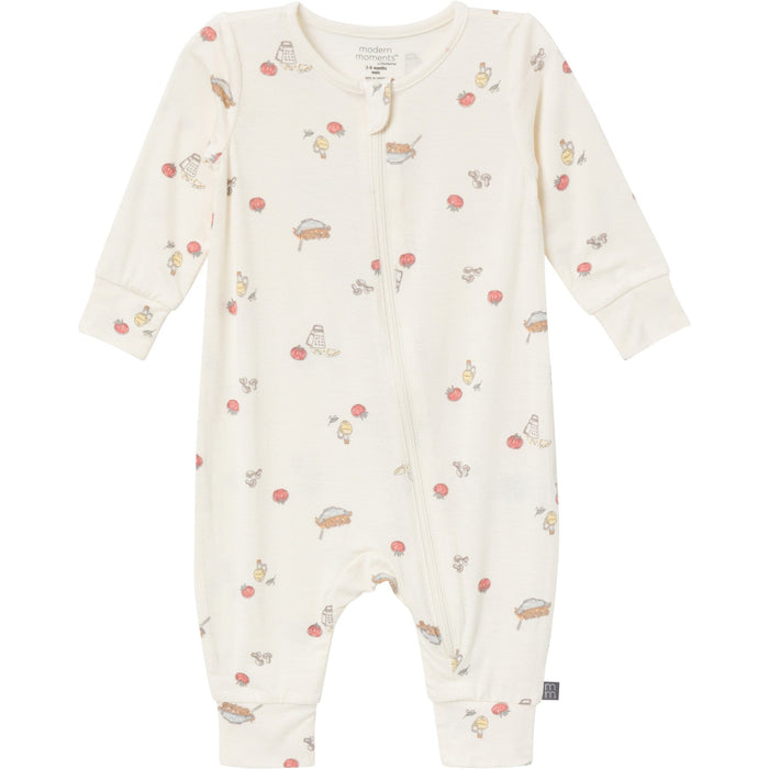 2-Pack Baby Neutral Ivory Pasta Dinner Footless Coveralls sleepwear Modern Moments™ by Gerber®