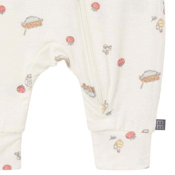 2-Pack Baby Neutral Ivory Pasta Dinner Footless Coveralls sleepwear Modern Moments™ by Gerber®
