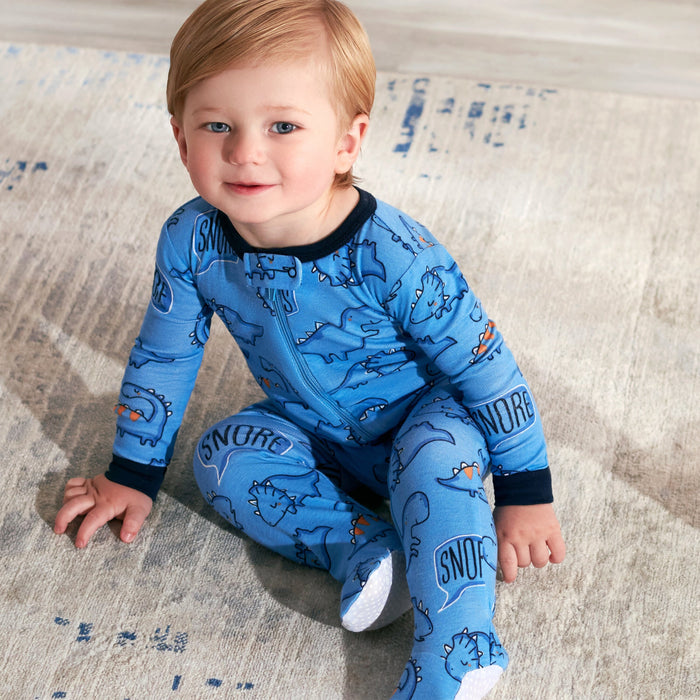 2-Pack Baby & Toddler Boys Dino Snug Fit Footed Cotton Pajamas-Gerber Childrenswear