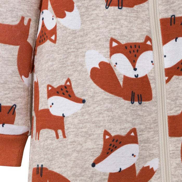 2-Pack Baby & Toddler Boys Fox Snug Fit Footed Cotton Pajamas-Gerber Childrenswear
