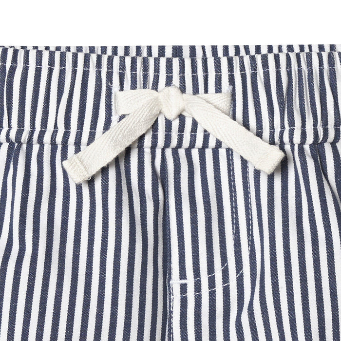 2-Pack Baby & Toddler Boys Navy Stripe/Khaki Shorts