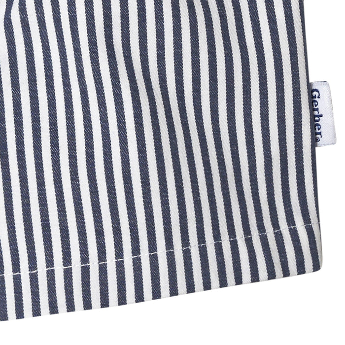 2-Pack Baby & Toddler Boys Navy Stripe/Khaki Shorts