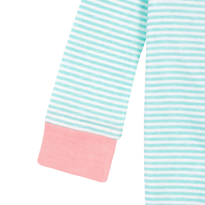 2-Pack Baby & Toddler Girls Llama Snug Fit Footed Cotton Pajamas-Gerber Childrenswear