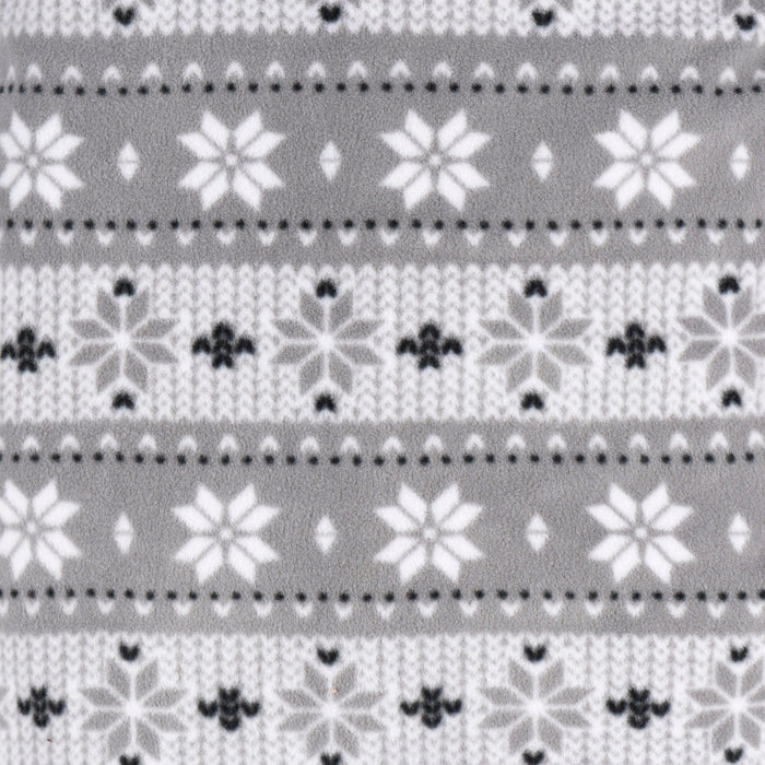 2-Pack Baby & Toddler Neutral Grey Fairisle Fleece Pajamas