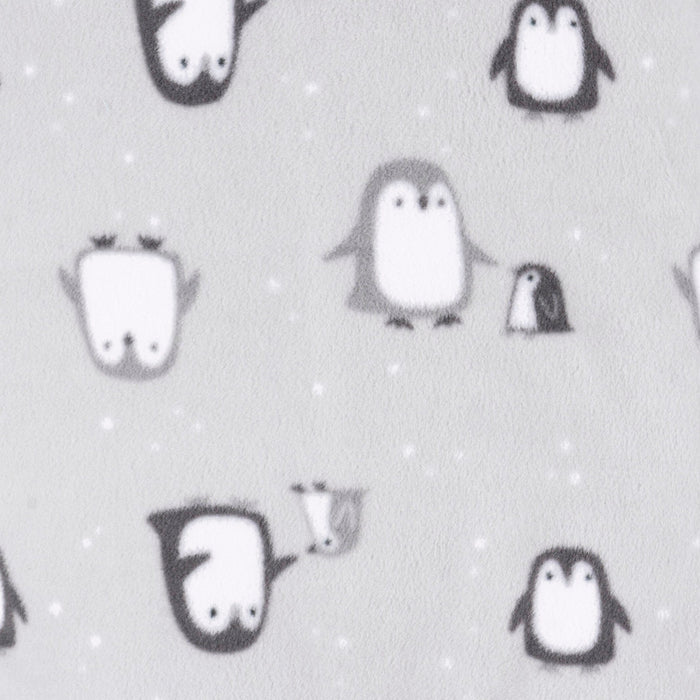 2-Pack Baby & Toddler Neutral Grey Snowmen Fleece Pajamas