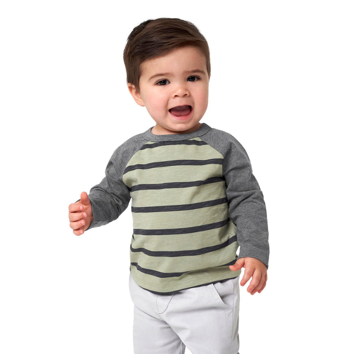 2-Pack Baby & Toddler Boys Green Camo Raglan Tees