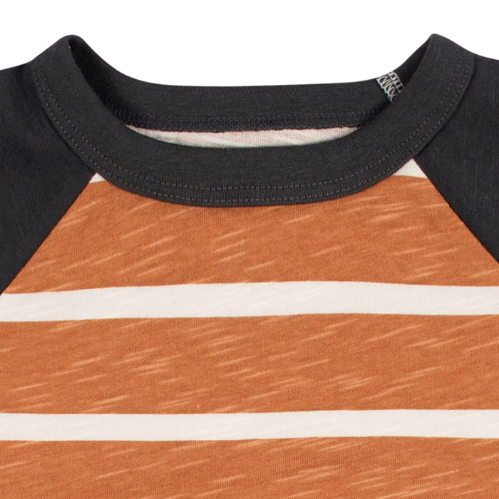 2-Pack Baby & Toddler Boys Grey & Rust Tie Dye Raglan Tees
