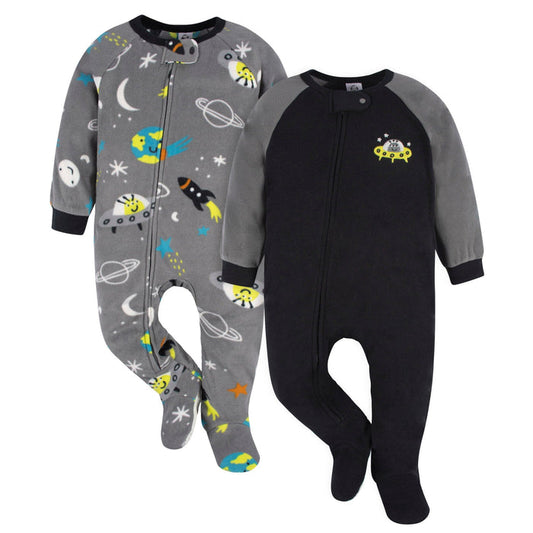 2-Pack Baby & Toddler Boys Space Blanket Sleepers