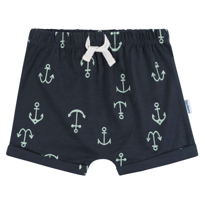 2-Piece Baby Boys Anchor T-Shirt and Shorts