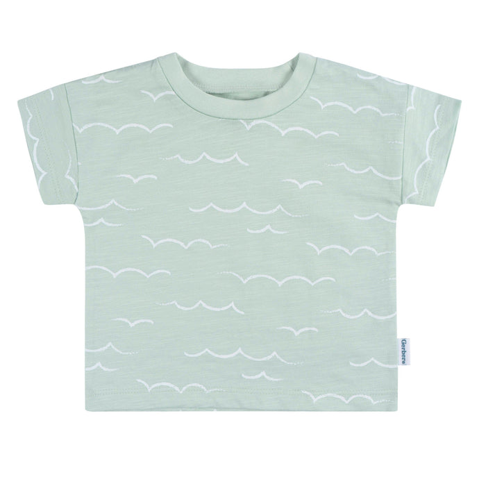 2-Piece Baby Boys Waves T-Shirt and Shorts Set