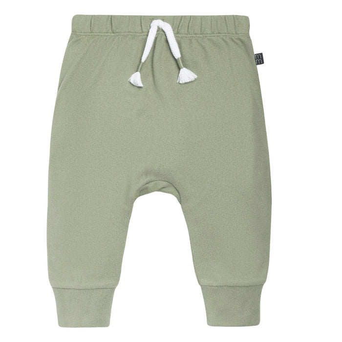 2-Piece Baby Boys Md Green Hooded Brushed Hacci Set