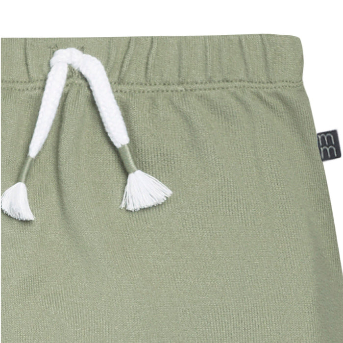 2-Piece Baby Boys Md Green Hooded Brushed Hacci Set
