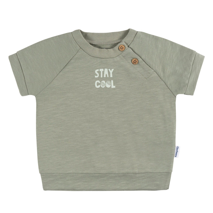 2-Piece Baby Boys Palms T-Shirt and Shorts