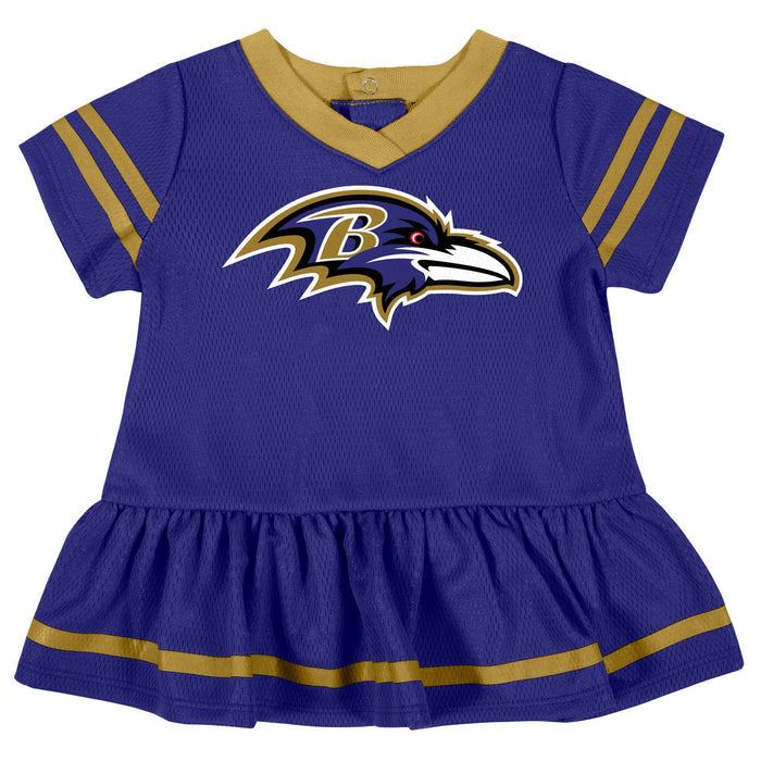 2-Piece Baby Girls Ravens Dress & Diaper Cover Set NFL NFL