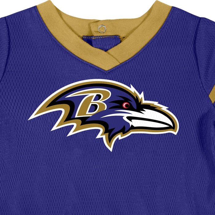 2-Piece Baby Girls Ravens Dress & Diaper Cover Set NFL NFL