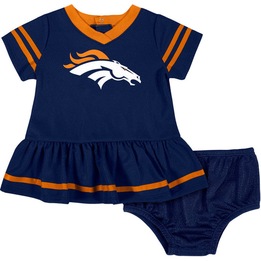Baby Girls Broncos Dress & Diaper Cover Set NFL NFL