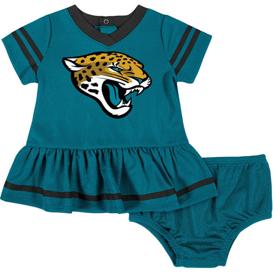 2-Piece Baby Girls Jaguars Dress & Diaper Cover Set NFL NFL